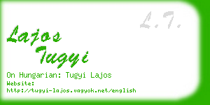 lajos tugyi business card